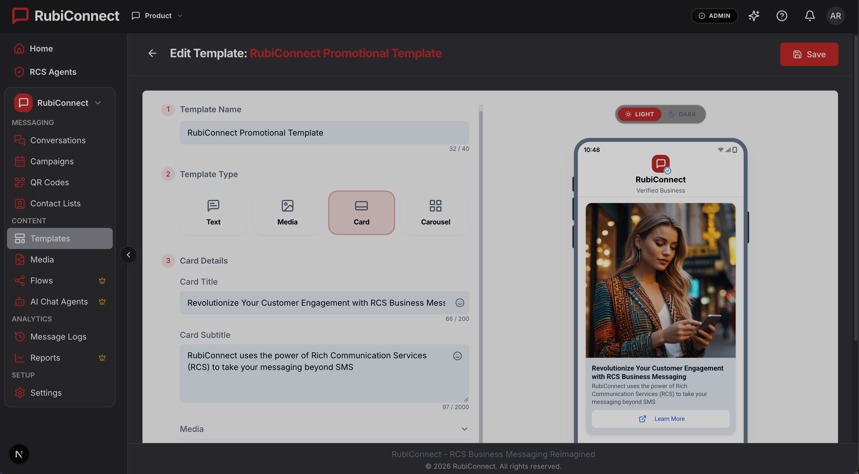RubiConnect Dashboard Screenshots - Slide 2